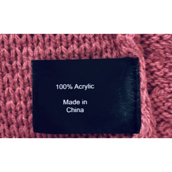 LANE BRYANT Cowl Neck Basket Weave Coral Sweater Roo Pocket 18/20 - Picture 8 of 9